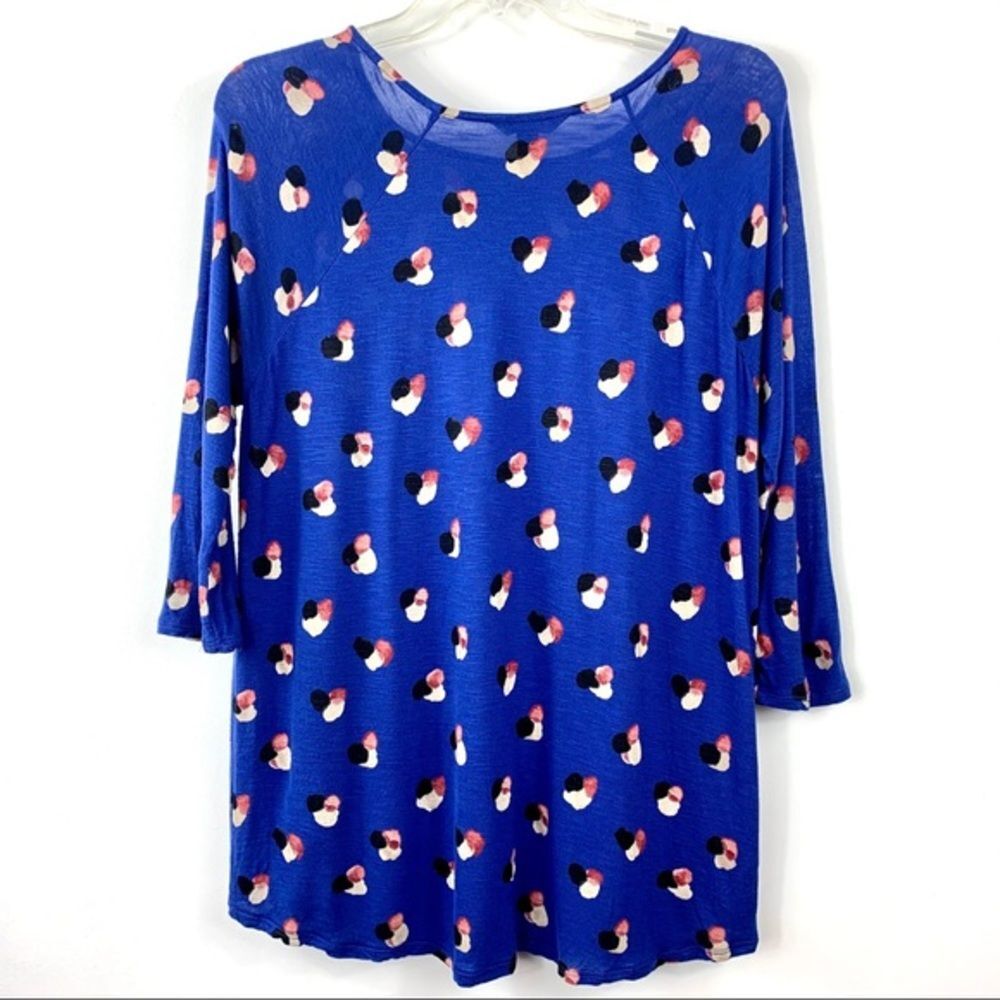 Lucky Brand Blue Print Top - Picture 11 of 11